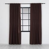 CELIA Linen Look Blackout Curtains – Brown